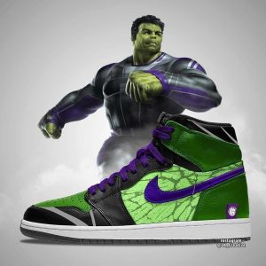 hulk tenis jordan avengers x nike tenis sneakers