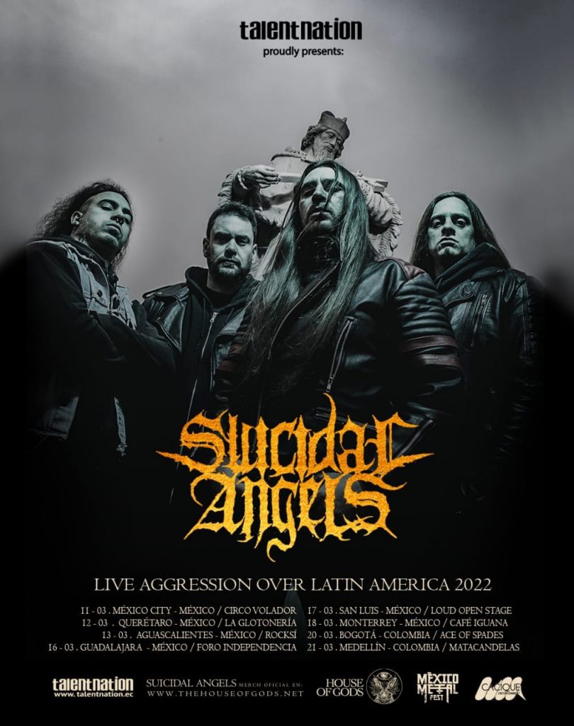 Suicidal Angels anuncia presentaciones en México