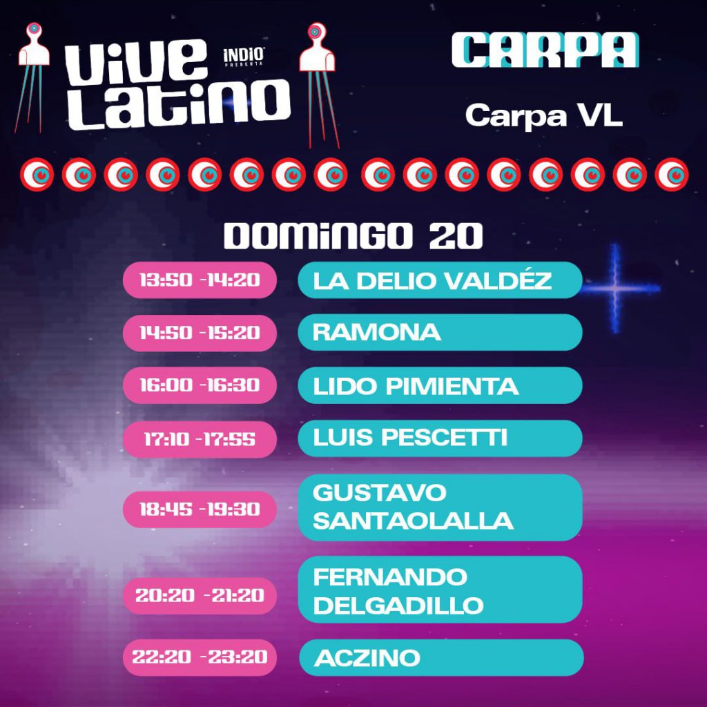 Horarios Vive Latino 2022