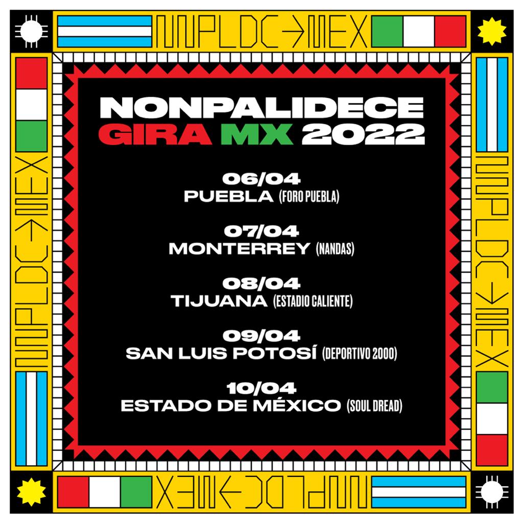 Nonpalidece llega a México para presentar su disco homónimo.