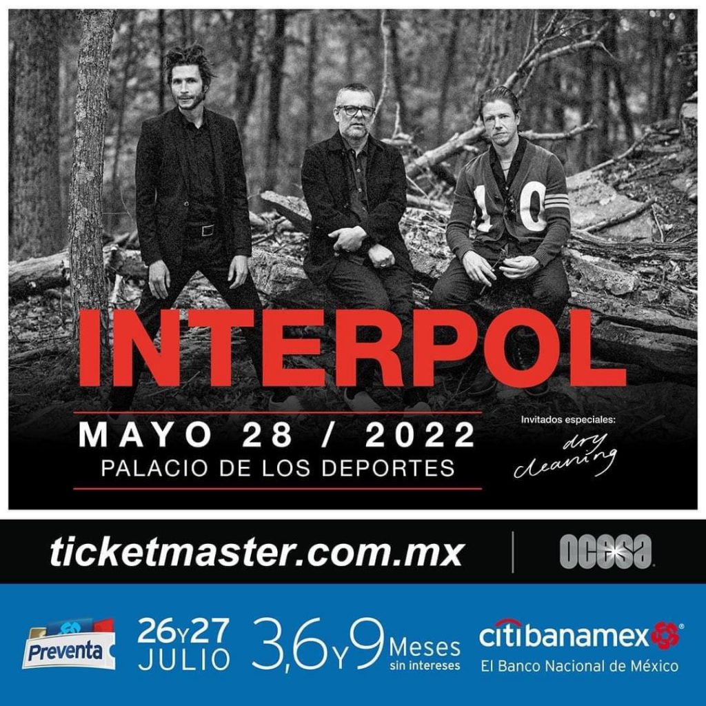 Interpol regresa a México en el Palacio de los Deportes