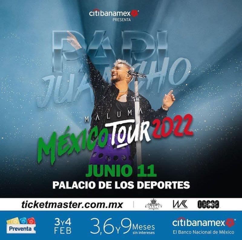 Maluma y su "Papi Juancho Tour" están listos a México