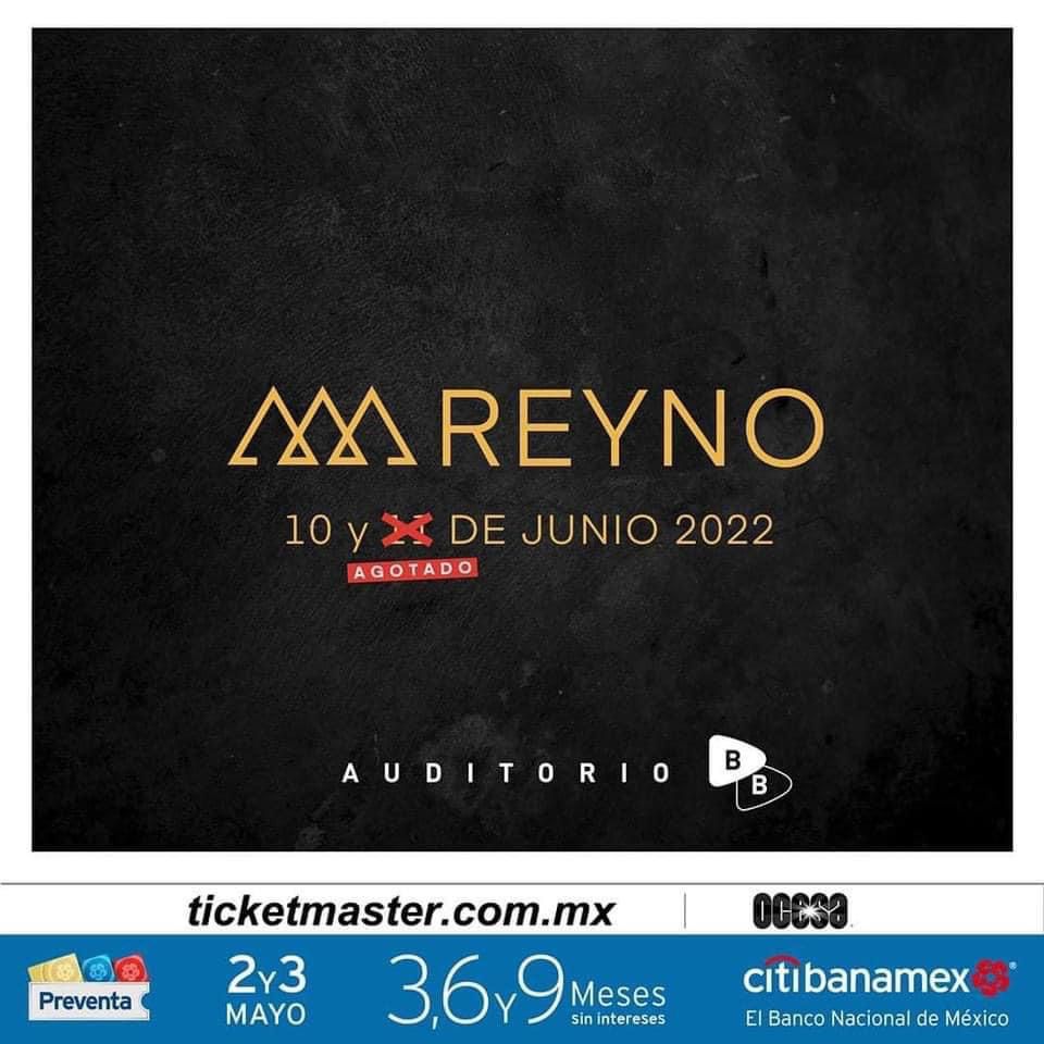 Reyno regresa a los escenarios en el Auditorio BB