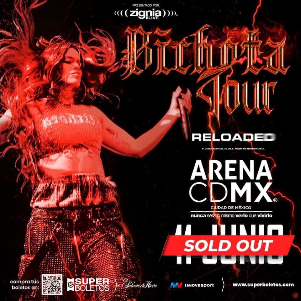 Llega "Bichota Tour Reloaded" a la Arena Ciudad de México No Limits!