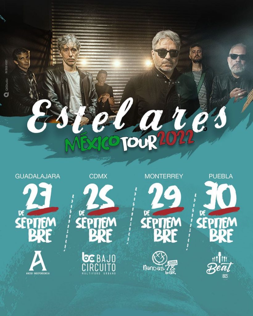 La banda argentina Estelares, regresará a México en su tour 2022
