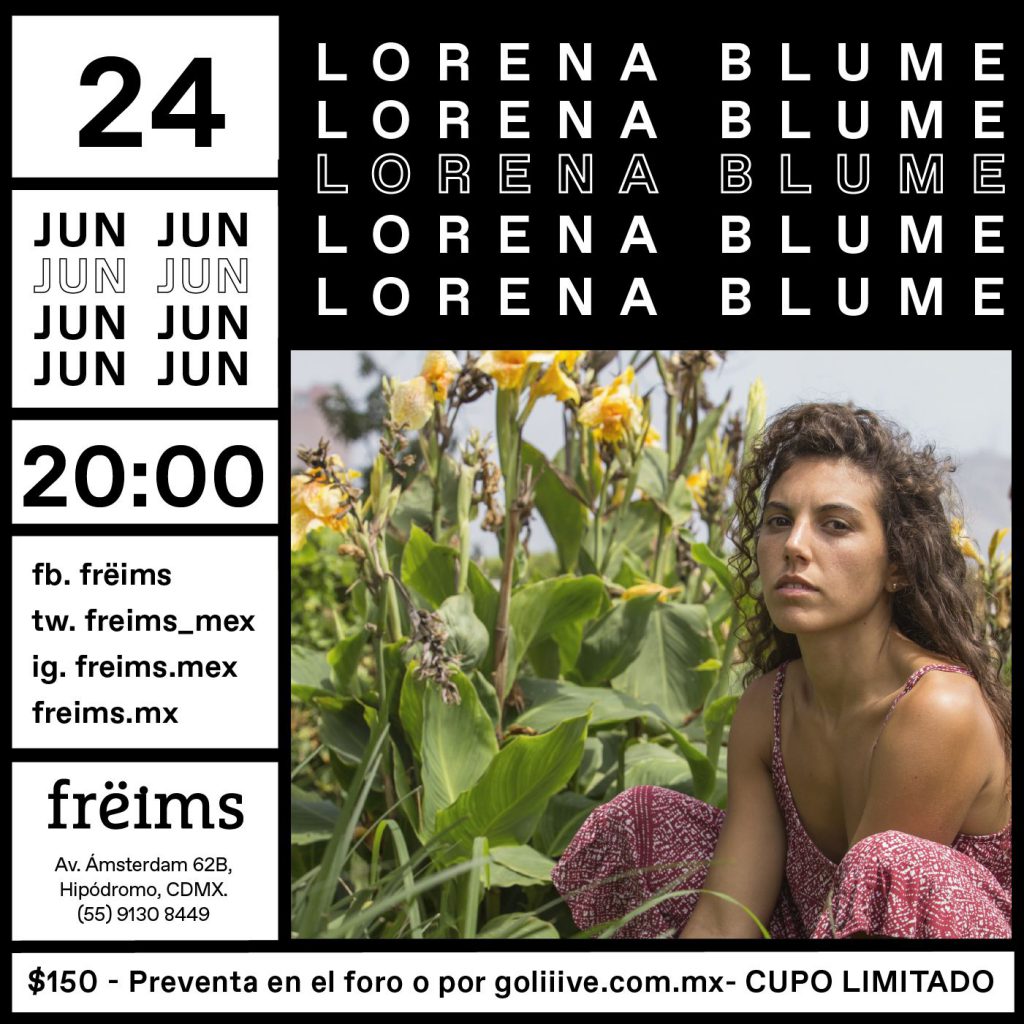 Lorena Blume se presenta en CDMX y su nuevo single "Mi Propio Lago"2