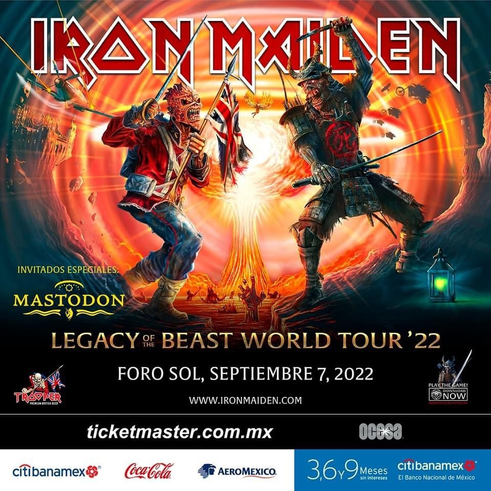 Iron Maiden volverá a romper el Foro Sol en la CDMX