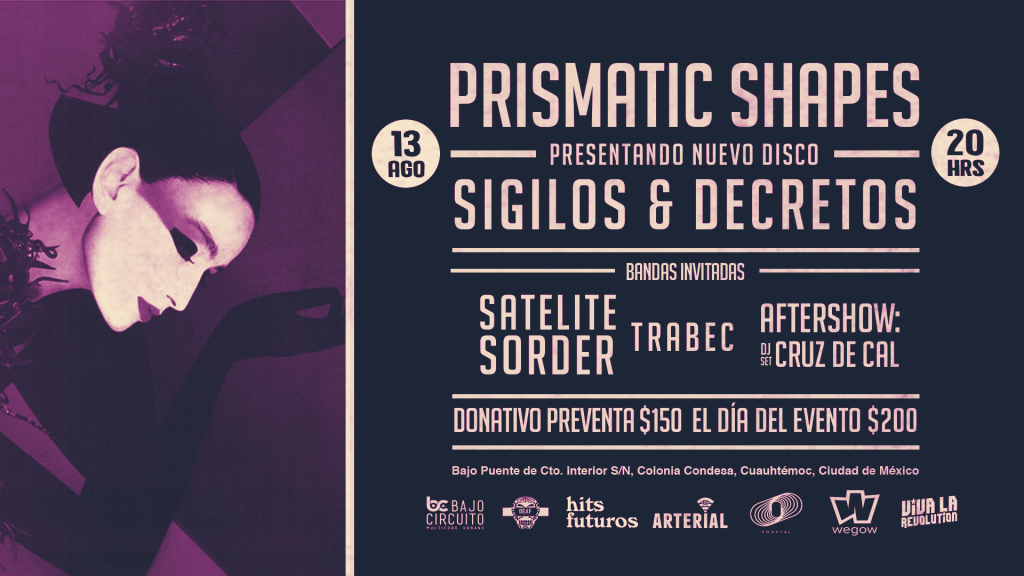 Prismatic Shapes comparte las bandas invitadas para su concierto en Bajo Circuito 