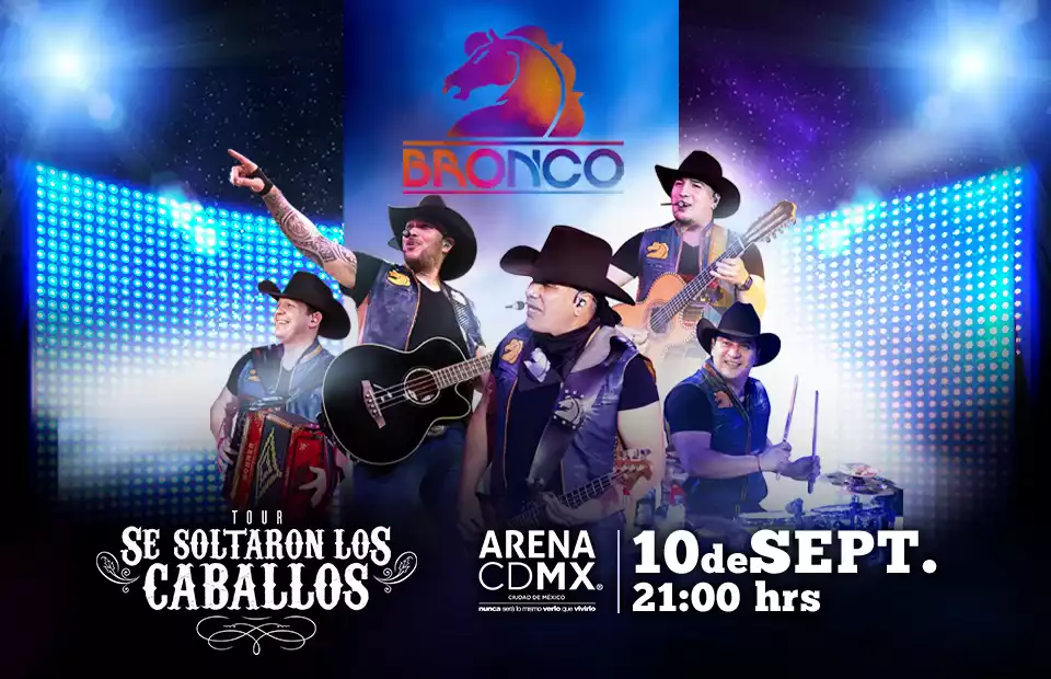 La banda grupera Bronco llegará a la Arena Ciudad de México