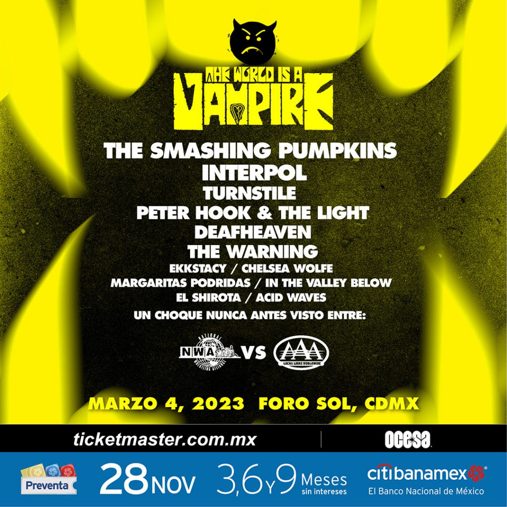 The World Is A Vampire: un festival con The Smashing Pumpkins