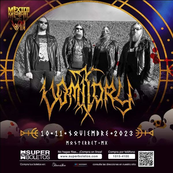 Vomitory se suma al elenco del México Metal Fest VII