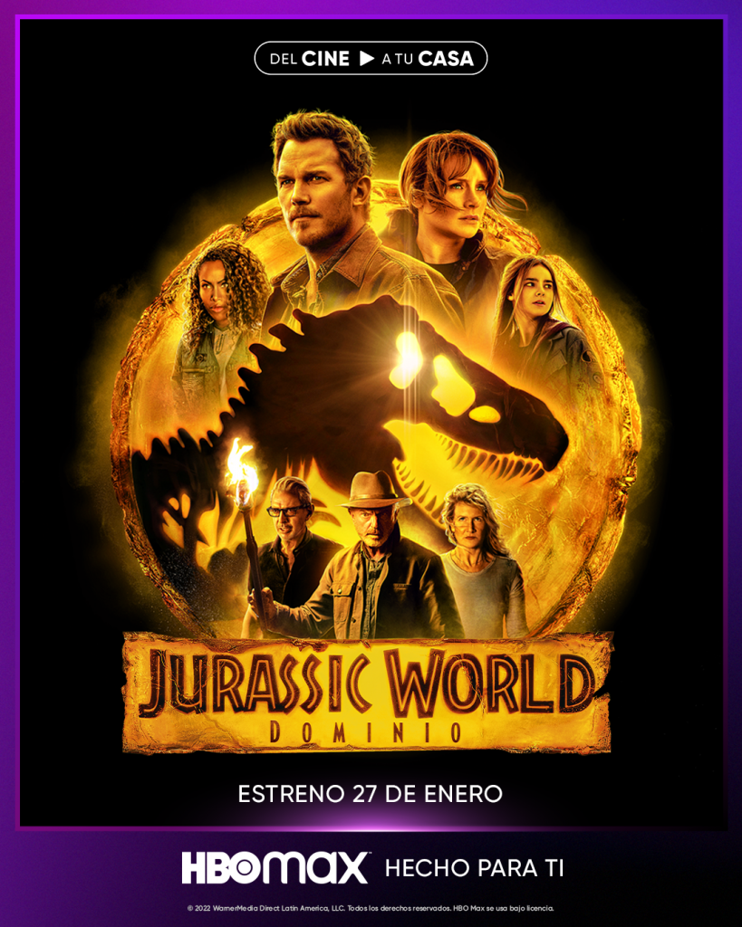 Disfruta de ‘Jurassic World: Dominio’ en HBO Max