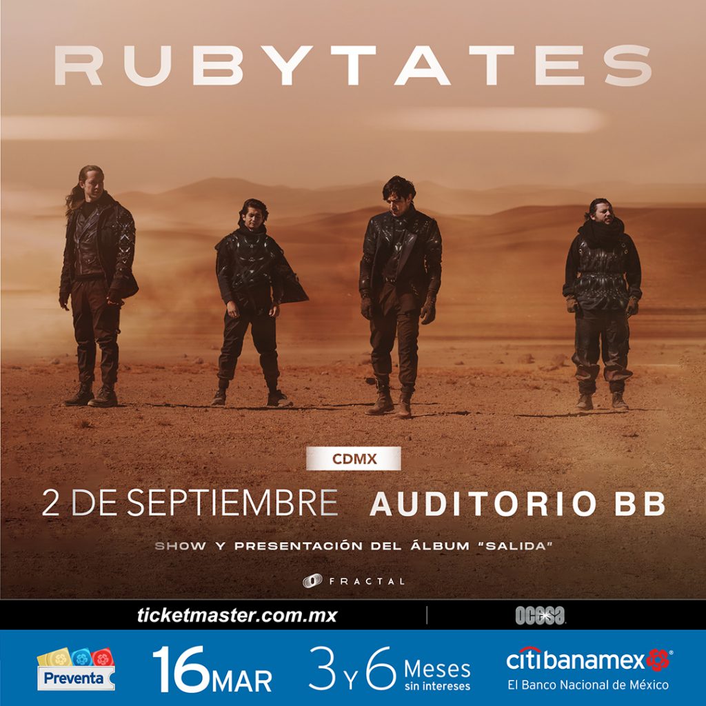  Cartel del concierto de Rubytates, https://twitter.com/