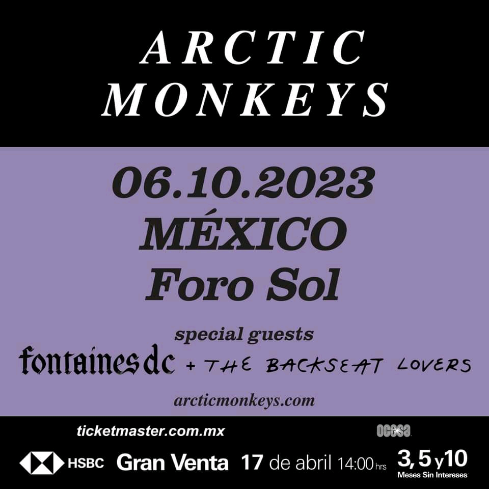 Arctic Monkeys regresa al Foro Sol