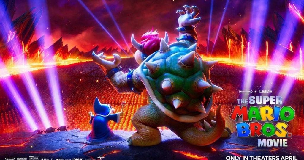 Cartel promocional de la película Super Mario Bros, tomada de https://twitter.com/