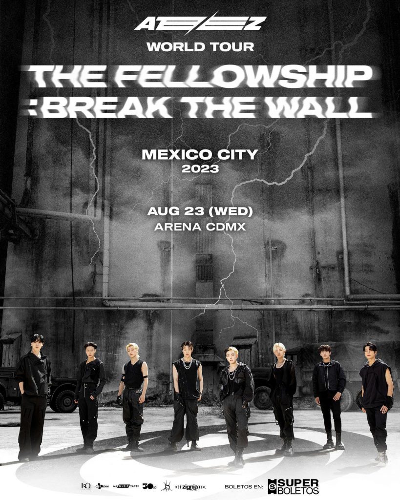 El grupo de K-pop surcoreano ATEEZ llegan a la Arena CDMX este 23 de agosto