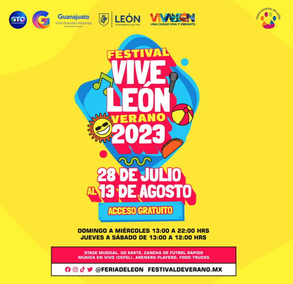 Llega este verano el Festival Vive León 2023: conoce los detalles