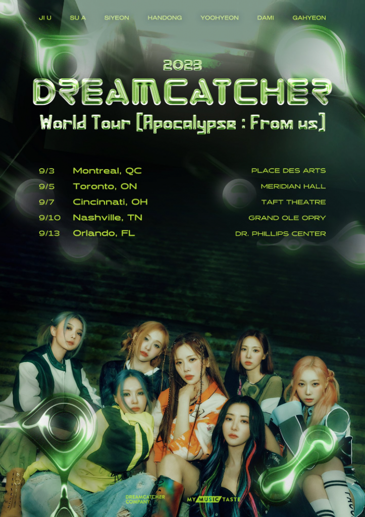 Dreamcatcher anuncia fechas para su gira mundial “Apocalypse : From us”