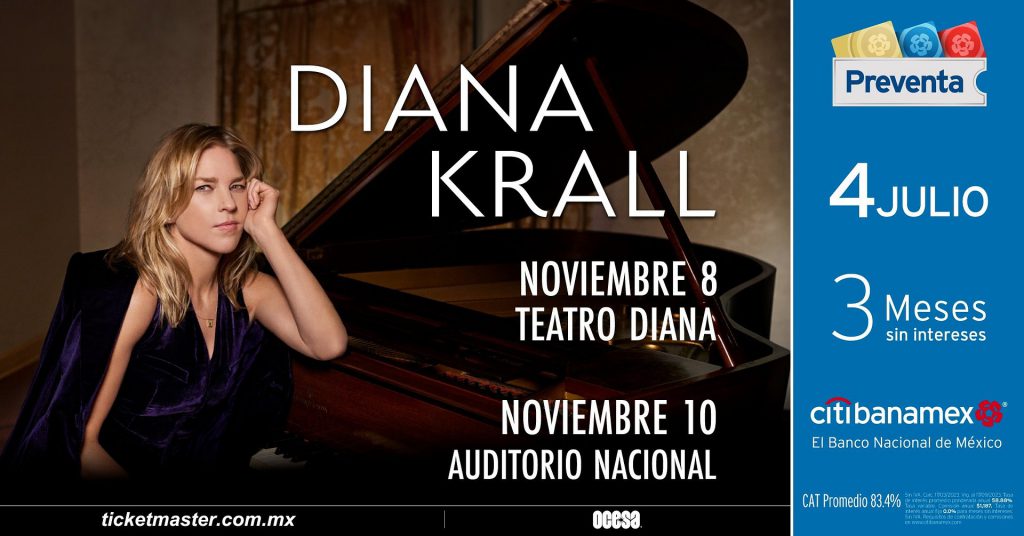 Diana Krall regresa al escenario del Auditorio Nacional