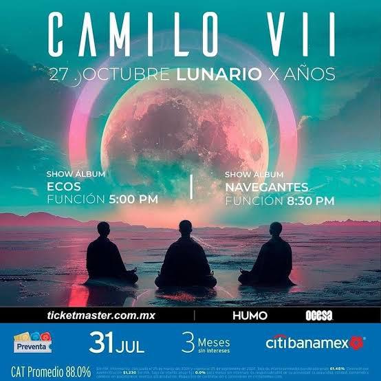 Las 5 canciones de Camilo VII que no pueden faltar en el Lunario del Auditorio Nacional 