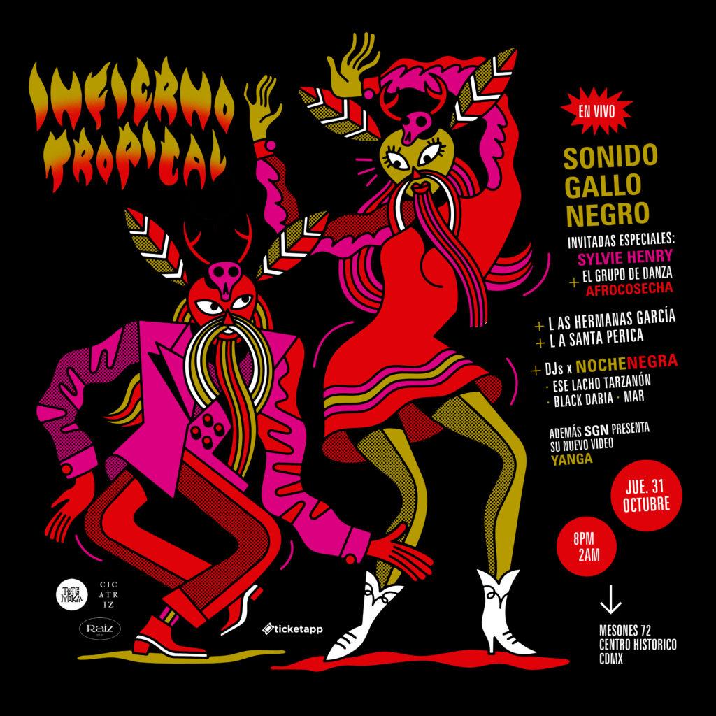 Sonido Gallo Negro presenta fiestón, 'Infierno Tropical'